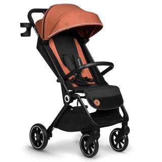 Carucior sport Cloe, 6luni+, Cu accesorii, Cadru din aluminiu, 0-22 kg, Usor, Pliabil cu o singura mana, Ideal pentru toate tipurile de suprafete, Maro