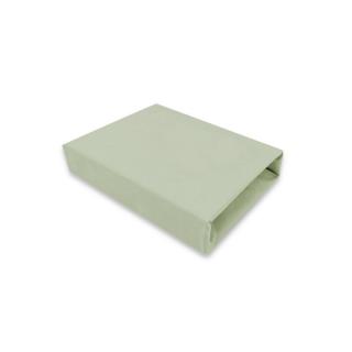 Cearceaf cu elastic, MimiNu, Jerse, Pentru patut 120X60 cm, Olive