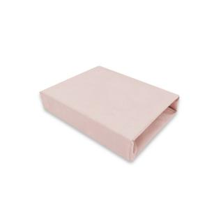 Cearceaf cu elastic, MimiNu, Jerse, Pentru patut 120X60 cm, Powder Pink