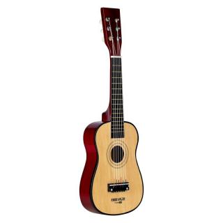 Chitara din lemn, Free2Play, Cu 6 corzi metalice, 59 cm, 3 ani+, Brown