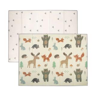 Covoras de joaca, FreeON, Magic Friends, Cu doua fete, Pliabil, 200 x 150 cm, Multicolor