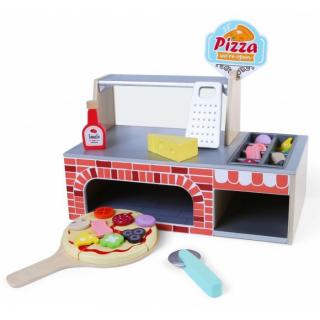 Cuptor pentru pizza din lemn + accesorii Ecotoys