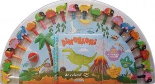 Dinozauri de colorat (20 creioane)