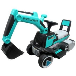 Excavator electric pe baterie cu muzica si lumini LED R-Sport - Albastru
