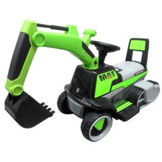Excavator electric pe baterie cu muzica si lumini LED R-Sport - Verde