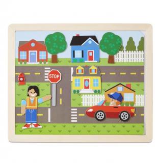 Joc magnetic potriveste piesele Melissa  Doug