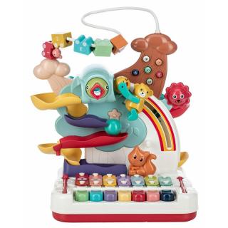 Jucarie interactiva, Free2Play, jocuri, pian sau xilofon, pista de masini, bile, 26x28x36 cm, 36 luni+, Multicolor