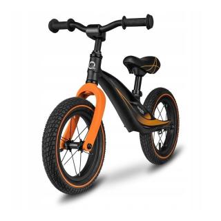 Lionelo - Bicicleta usoara Bart Air, Fara pedale, Cu roti gonflabile, Cu cadru din magneziu, Cu ghidon si sa reglabile, Greutate 3.8 Kg, 12 inch, Conform cu standardul european de securitate EN71, Neg