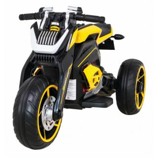 Motocicleta electrica FUTURE LL8001-A, roti EVA, scaun din plastic, 109x54x68 cm, putere 50W - Galben