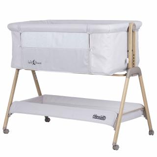 Patut Co-Sleeper Chipolino Sweet Dreams grey stars wood