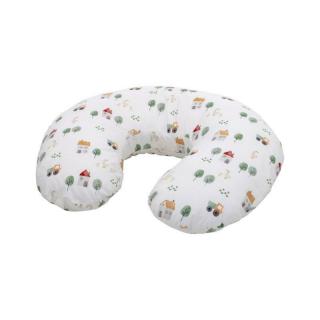 Perna alaptare, Bubaba, Cu husa detasabila, 70x60x18 cm, Farm White
