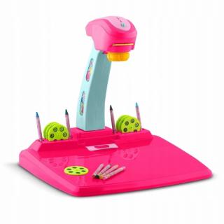 Proiector pentru desene cu accesorii incluse Ricokids - Roz