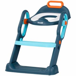Reductor toaleta cu scara Chipolino Flippy, Blue
