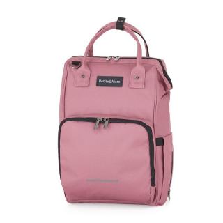 Rucsac pentru mamici, PetiteMars, Jack, 30 x 42 x 15 cm, Dusty Rose