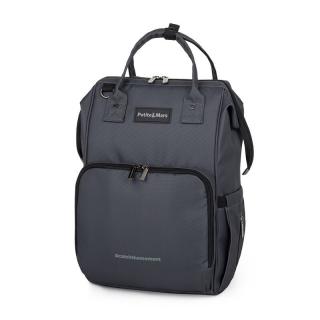 Rucsac pentru mamici, PetiteMars, Jack, 30 x 42 x 15 cm, Ultimate Grey