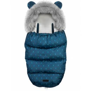 Sac de iarna 95 x 48 cm Ricokids Elmi - Bleumarin cu model