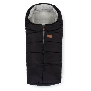 Sac de iarna, PetiteMars, Jibot, Pentru carucior, landou sau scaun auto, 100x48 cm, Impermeabil, Extensibil, 3 in 1, Black