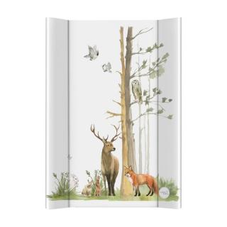 Saltea de infasat, Ceba Baby, Basic, 50x70 cm, Atasabila la patut, Fara BPA, 0 luni+, Woodland