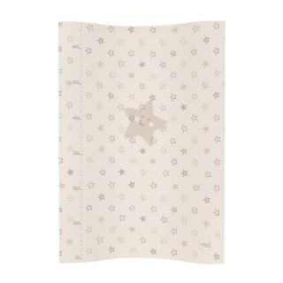 Saltea de infasat, Ceba Baby, Cosy, Moale, Cu taliometru, 50 x 70 cm, 0-12 luni, Beige Stars