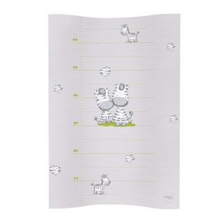 Saltea de infasat, Ceba Baby, Cosy, Moale, Cu taliometru, 50 x 70 cm, 0-12 luni, Grey Zebra