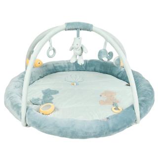 Salteluta interactiva, Nattou, Romeo, Jules  Sally, 5 jucarii detasabile, Blue