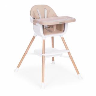 Scaun de masa 2 in 1 Ecotoys - Bej