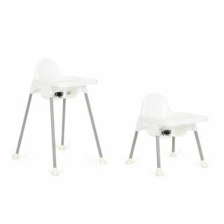 Scaun de masa 2 in 1 pentru copii Ecotoys - Alb