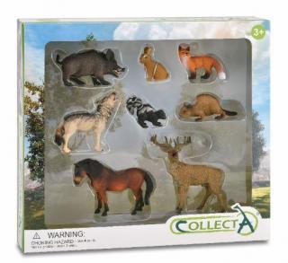 Set de 8 figurine pictate manual Animale din padure