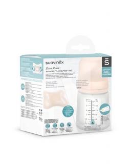 Set de start biberon anticolici 180 ml variabil + Suzeta -2-2 luni Zero Zero Suavinex