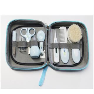 Set ingrijire unghii bebelusi cu 9 piese Bleu BabyJem Grooming Set