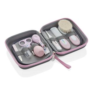 Set ingrijire unghii bebelusi cu 9 piese Roz BabyJem Grooming Set