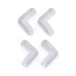 Set protectii pentru colturi ascutite, Usor de instalat, 4 x 4 x 1.5 cm, 4 bucati, Transparent