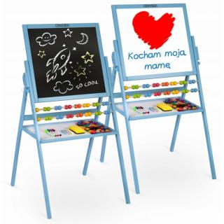 Tabla Educationala Cu Doua Fete Si Accesorii Ricokids, Albastru