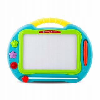 Tabla magnetica pentru desenat cu accesorii incluse Ricokids - Albastru