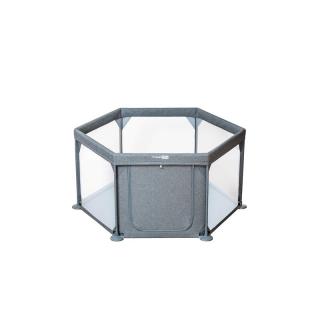 Tarc de joaca pentru bebe, Hexagonal 117 x 67 x 67 cm Grey