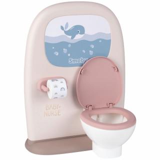 Toaleta Smoby Baby Nurse crem cu accesorii