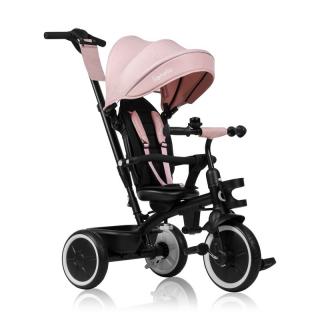 Tricicleta copii, Lionelo, Berry, 2 in 1, Multifunctionala, Scaun reversibil, Rotire 360 grade, Roz