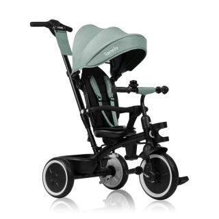 Tricicleta copii, Lionelo, Berry, 2 in 1, Multifunctionala, Scaun reversibil, Rotire 360 grade, Verde