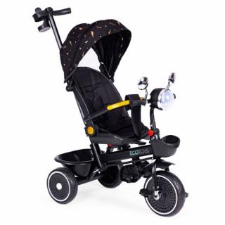 Tricicleta pentru copii, scaun rotativ 360  , Ecotoys - Negru