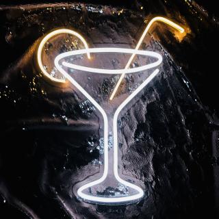 Semn din led neon model Pahar Cocktail 56cm x 45cm