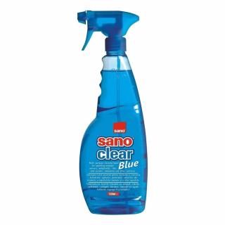 Detergent geamuri cu pulverizator Sano Clear Blue, 1 L