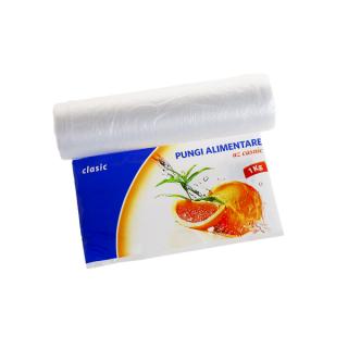 Pungi alimentare pentru uz casnic CLASIC SAFIR 1 kg  HDPE 400 buc