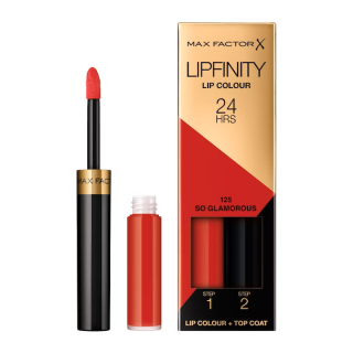 Ruj rezistent la transfer Max Factor Lipfinity Lip Colour 24H, 125 So Glamorous