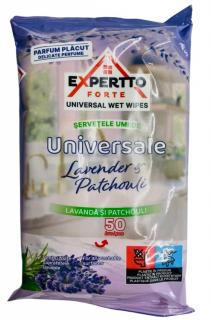 Servetele umede Lavander  Patchouli, 50 buc Expertto