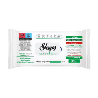 Servetele umede multisuprafete Sleepy Easy Clean White Soap 30 bucati