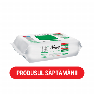 Servetele umede Sleepy Easy Clean White Soap Additive multisuprafete, 100 buc