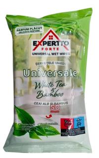 Servetele umede White Tea  Bamboo, 50 buc Expertto