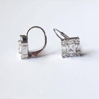 Cercei eleganti argint 925 rodiat cu zirconii - Be Elegant