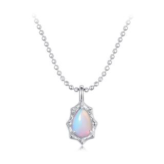 Colier argint cu opal sintetic
