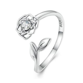 Inel argint reglabil floare de lotus